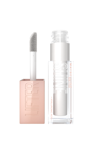 Maybelline唇膏超光亮水潤豐盈唇彩001瑩彩珍珠