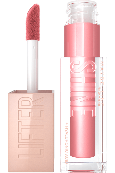 Maybelline唇膏超光亮水潤豐盈唇彩（古銅色彩）019金鑽亮橙041554070934 o